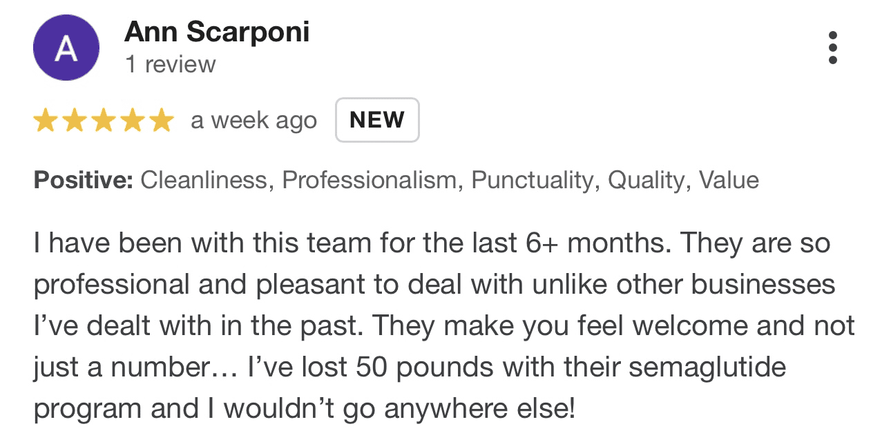 A person with a testimonial for their business.